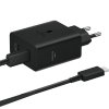 Ładowarka sieciowa. Samsung EP-T5020XBEGEU PD 50W+ kabel USB-C/USB-C 5A 1.8m Super Fast Charge czarny/black